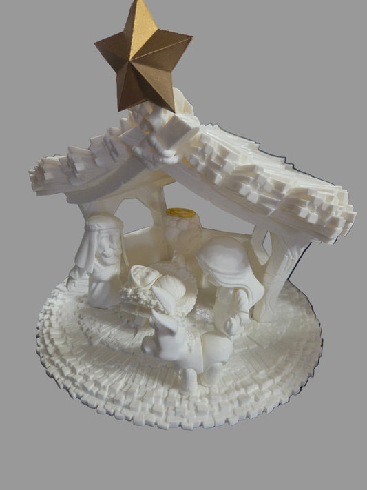 Stary Night Nativity (white)