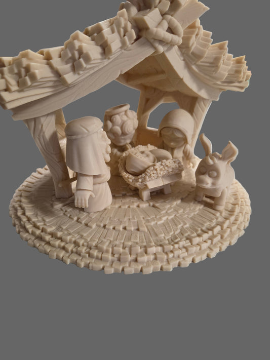 Stary Night Nativity (beige)
