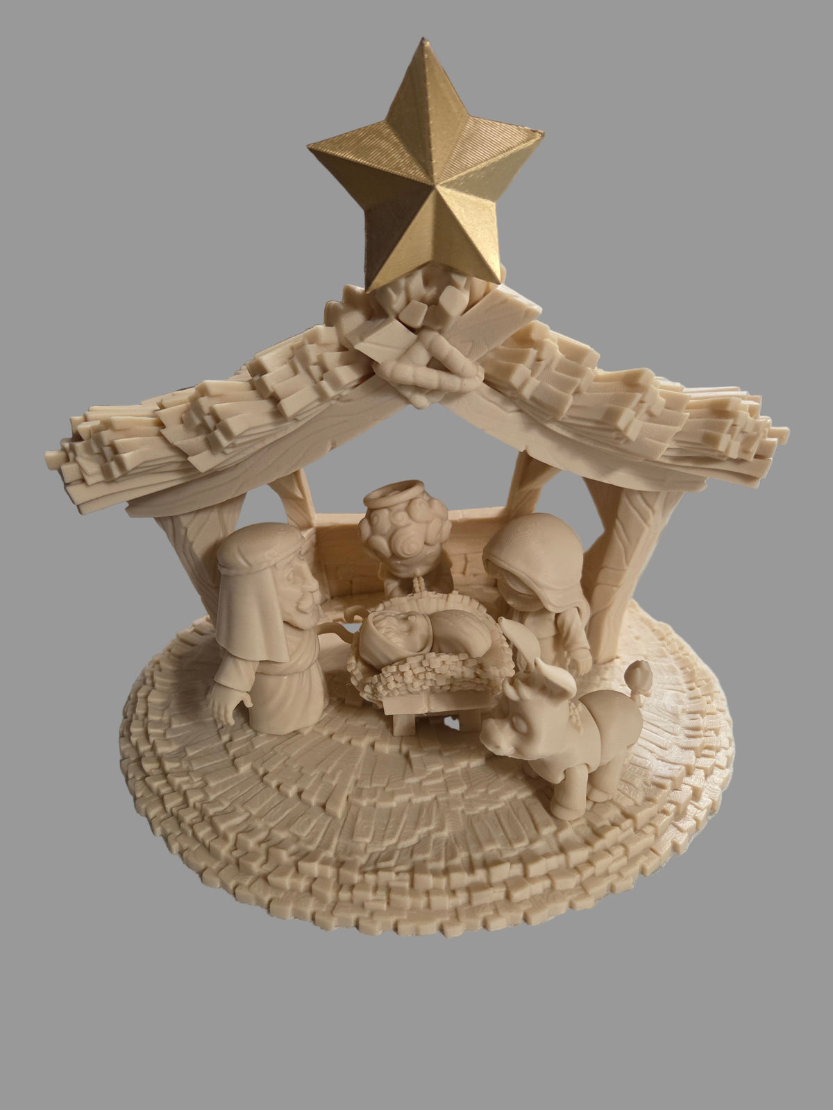 Stary Night Nativity (beige)