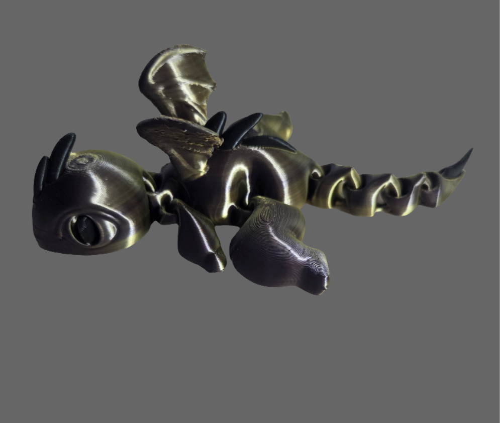 Mini articulated dragon multicolor