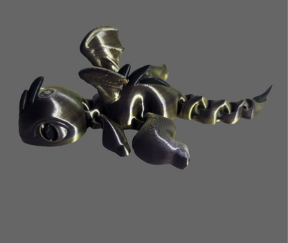 Mini articulated dragon multicolor