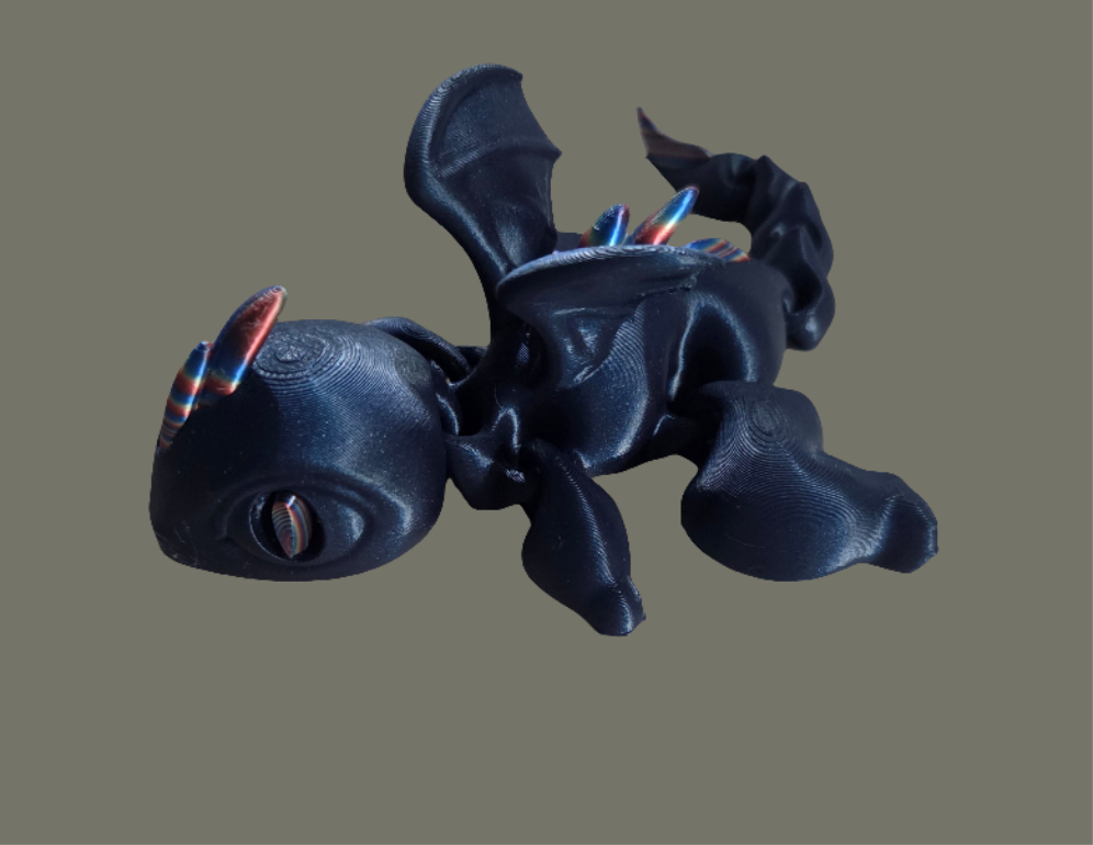 Mini articulated dragon multicolor