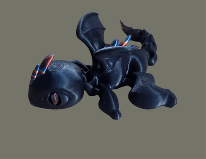 Mini articulated dragon multicolor