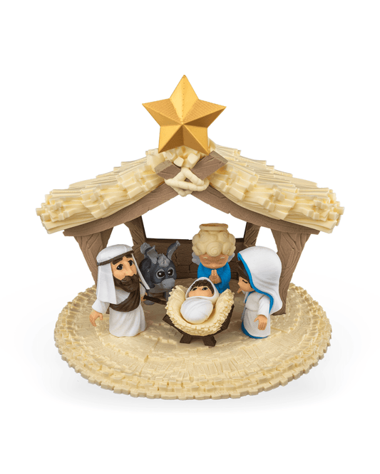 Stary Night Nativity (color)